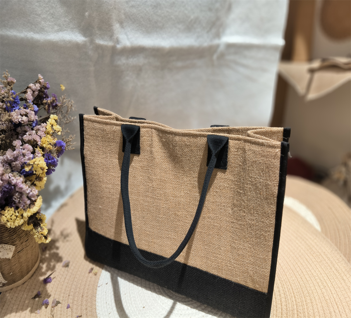 黃麻時(shí)尚手袋